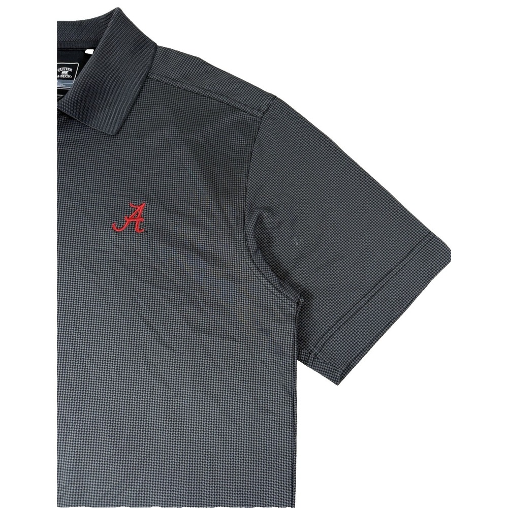 Cutter & Buck Alabama Crimson Tide Polo Shirt Mens Large Gray NCAA Golf